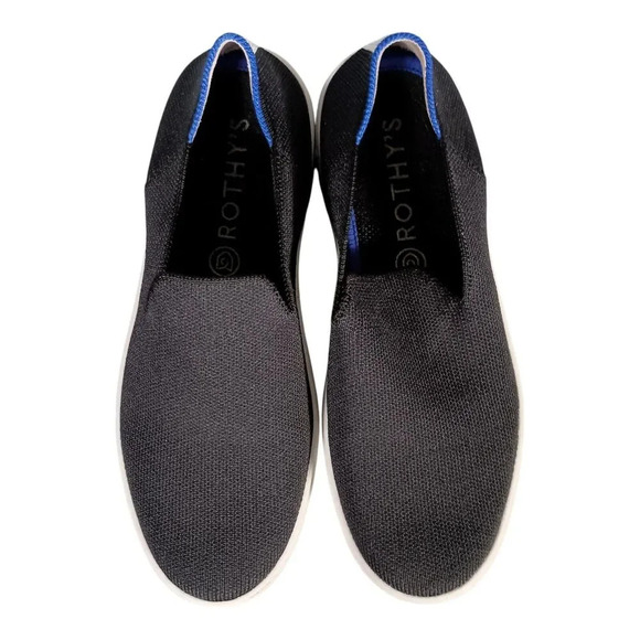 Rothys Loafers Flats Round Toe Black Knit Women's 6.5 - Picture 6 of 10